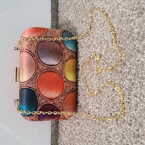 Colorful chain Clutch bag, Evening Bag for Women